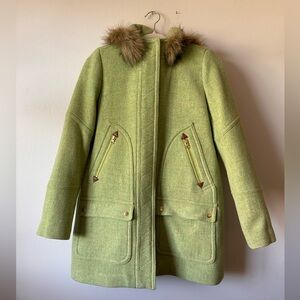 J. Crew Vail Parka Light Green NWOT 6